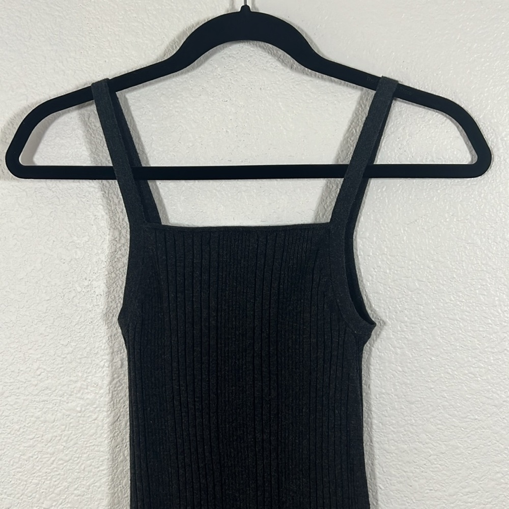 Revolve One Grey Day Freya Midi Dress in Asphalt Cotton Cashmere Blend Small - Picture 6 of 8